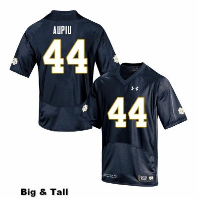 Notre Dame Fighting Irish Men's Devin Aupiu #44 Navy Under Armour Authentic Stitched Big & Tall College NCAA Football Jersey RUQ6099QO